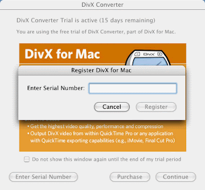 divx for mac converter serial number